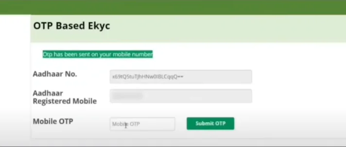 Verify OTP (One-Time Password)